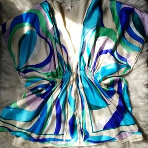 🦋 Arden B Satin Butterfly Blouse 🦋